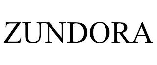 ZUNDORA trademark