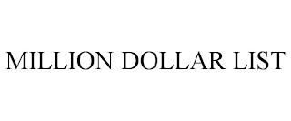 MILLION DOLLAR LIST trademark