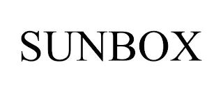 SUNBOX trademark