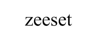 ZEESET trademark