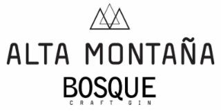 BOSQUE CRAFT GIN ALTA MONTAÑA trademark