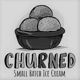 CHURNED SMALL BATCH ICE CREAM trademark