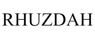 RHUZDAH trademark