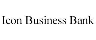 ICON BUSINESS BANK trademark