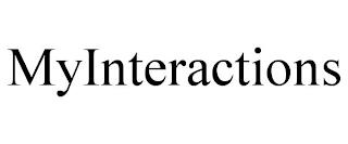 MYINTERACTIONS trademark