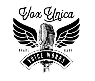 VOX UNICA TRADE MARK VOICE WORKS trademark