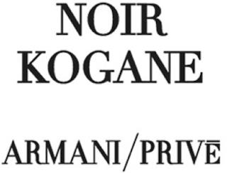 NOIR KOGANE ARMANI/PRIVE trademark