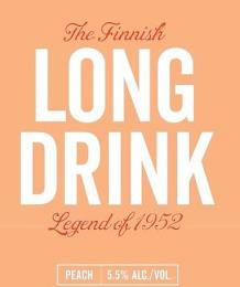 THE FINNISH LONG DRINK LEGEND OF 1952 PEACH 5.5% ALC./VOL. trademark