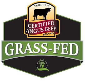 CERTIFIED ANGUS BEEF BRAND SINCE 1978 GRASS-FEDASS-FED trademark