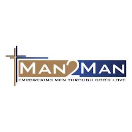 MAN 2 MAN EMPOWERING MEN THROUGH GOD'S LOVE trademark