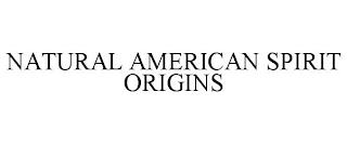 NATURAL AMERICAN SPIRIT ORIGINS trademark