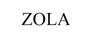 ZOLA trademark