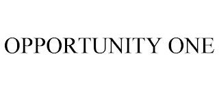 OPPORTUNITY ONE trademark