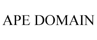 APE DOMAIN trademark