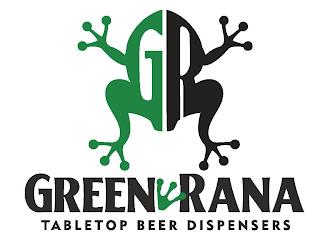 GR GREEN RANA TABLETOP BEER DISPENSERS trademark