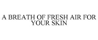 A BREATH OF FRESH AIR FOR YOUR SKIN trademark