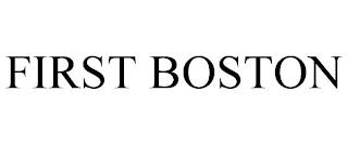 FIRST BOSTON trademark