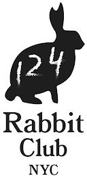 124 RABBIT CLUB NYC trademark