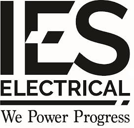 IES ELECTRICAL WE POWER PROGRESS trademark