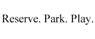 RESERVE. PARK. PLAY. trademark