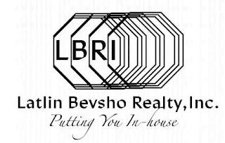 LBRI LATLIN BEVSHO REALTY, INC. PUTTING YOU IN-HOUSE trademark