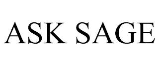 ASK SAGE trademark