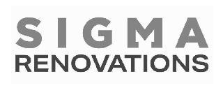 SIGMA RENOVATIONS trademark