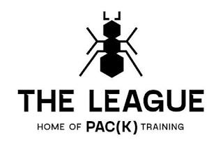 THE LEAGUE HOME OF PAC(K) TRAINING trademark