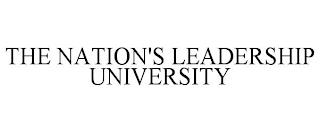 THE NATION'S LEADERSHIP UNIVERSITY trademark