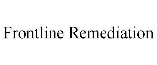 FRONTLINE REMEDIATION trademark