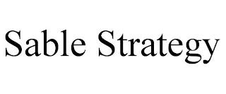 SABLE STRATEGY trademark