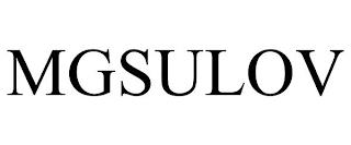 MGSULOV trademark