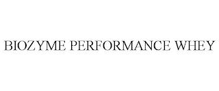 BIOZYME PERFORMANCE WHEY trademark