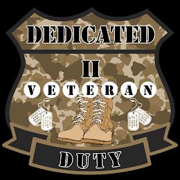 DEDICATED II VETERAN DUTY trademark