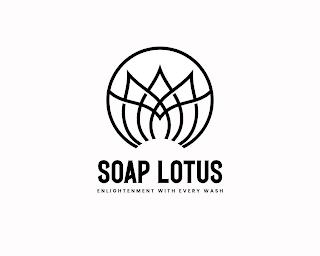 SOAP LOTUS ENLIGHTENMENT WITH EVERY WASH trademark