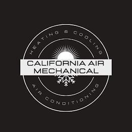 CALIFORNIA AIR MECHANICAL HEATING & COOLING AIR CONDITIONING trademark