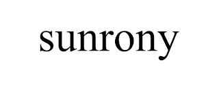 SUNRONY trademark