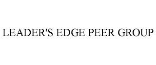 LEADER'S EDGE PEER GROUP trademark