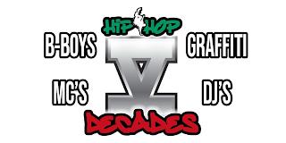 HIP HOP V DECADES B-BOYS GRAFFITI MC'S DJ'S trademark