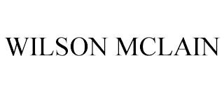 WILSON MCLAIN trademark