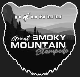 BRONCO GREAT SMOKY MOUNTAIN STAMPEDE trademark