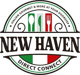 NEW HAVEN DIRECT CONNECT · ITALIAN GOURMET & MORE AT YOUR DOORSTEP · trademark