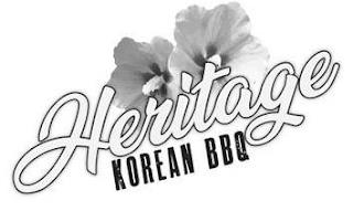 HERITAGE KOREAN BBQ trademark