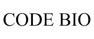 CODE BIO trademark