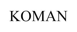 KOMAN trademark