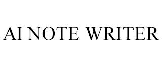 AI NOTE WRITER trademark