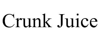 CRUNK JUICE trademark