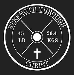 STRENGTH THROUGH CHRIST 45 LB 20.4 KGS trademark