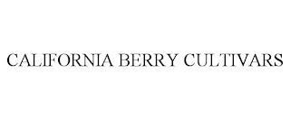 CALIFORNIA BERRY CULTIVARS trademark