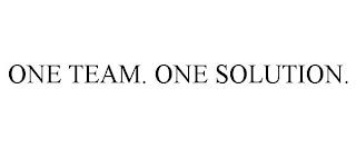 ONE TEAM. ONE SOLUTION. trademark